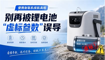 便携制氧机续航真相：别再被锂电池“虚标参数”误导